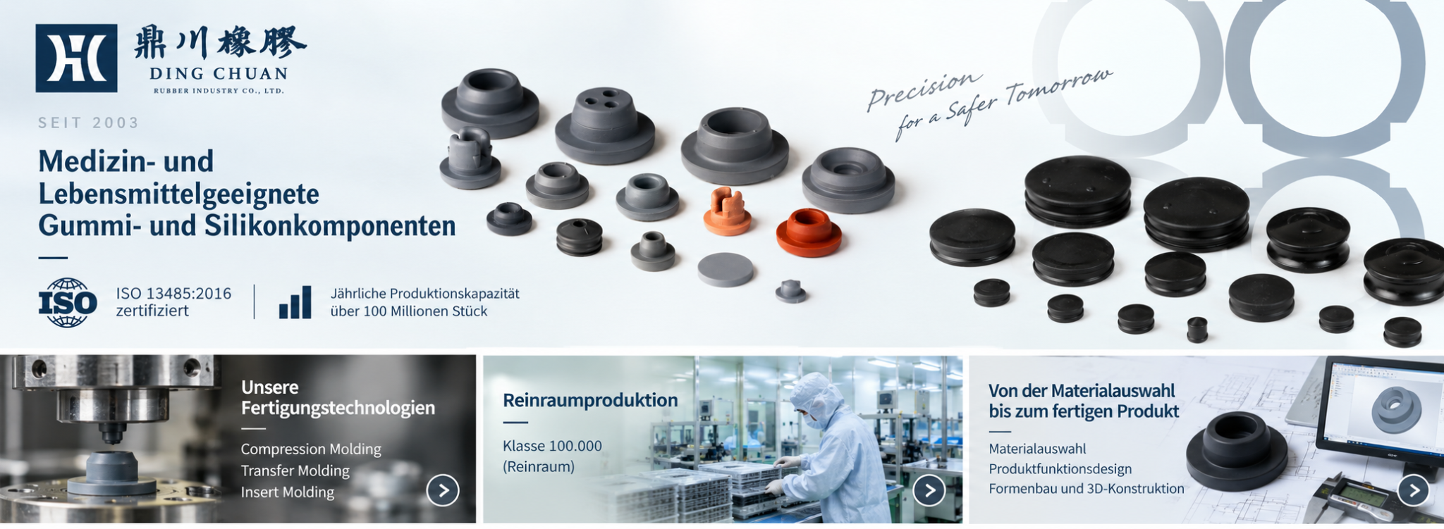 Fertigungstechnologien, Reinraumproduktion und Produktentwicklung